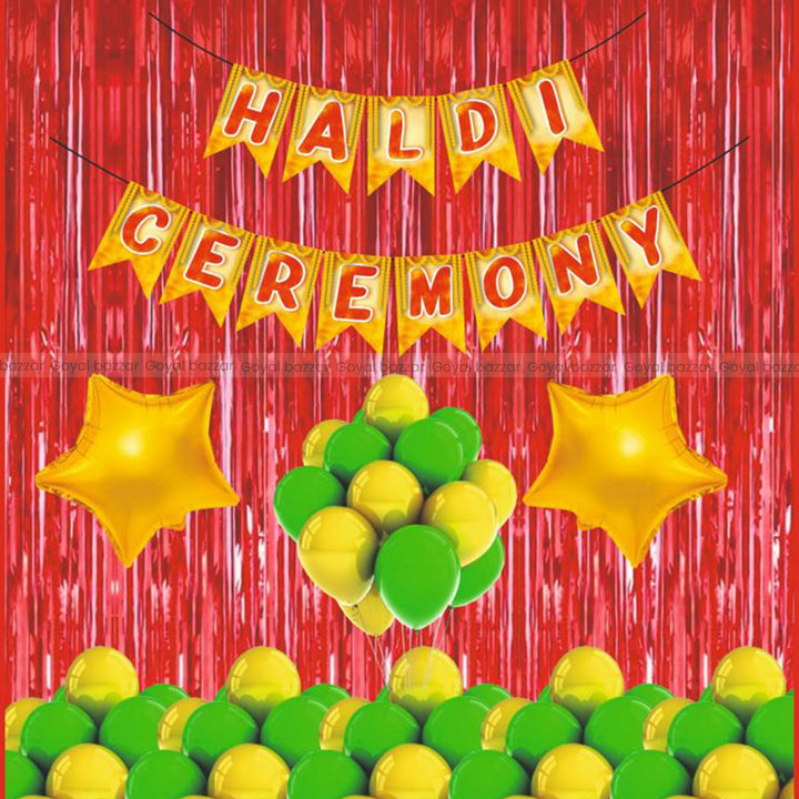 Haldi Party Decoration Kit Combo -Theme- 01