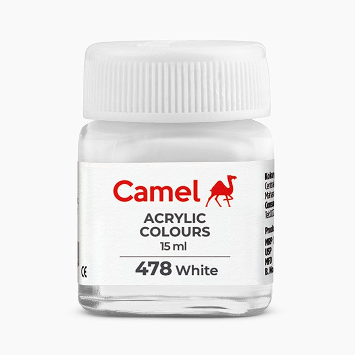 White 15 Ml - Camel Acrylic Colours