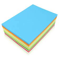 A4 Size Sky Blue Color Paper (100 Sheets Each Colour, 75 Gsm) - Pack Of 100 Sheets