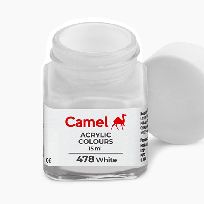 White 15 Ml - Camel Acrylic Colours