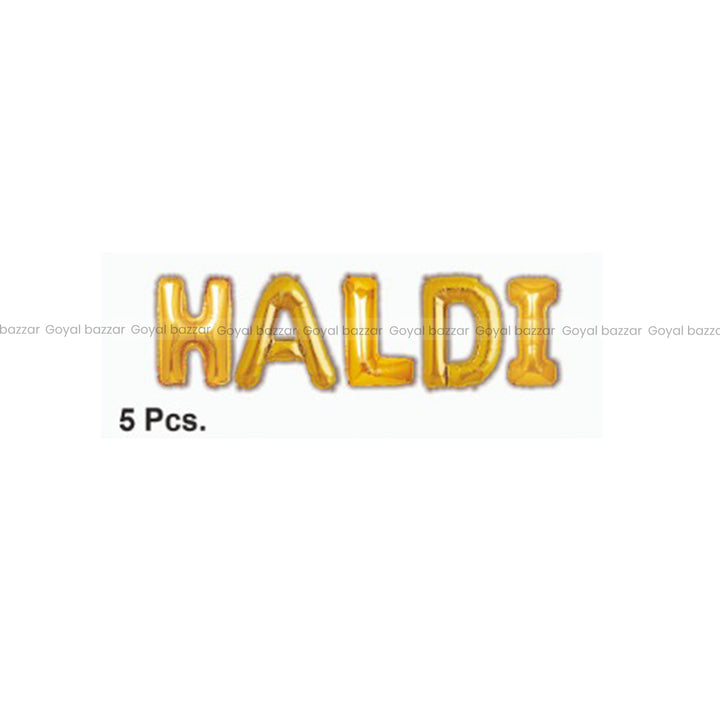 Haldi Party Decoration Kit Combo (Foil)