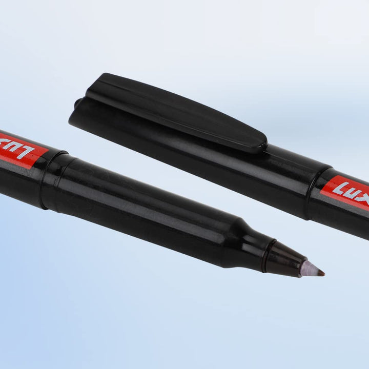Luxor CD/DVD/OHP Extra Fine Point Tip Marker - Pack of 10, Black Colour
