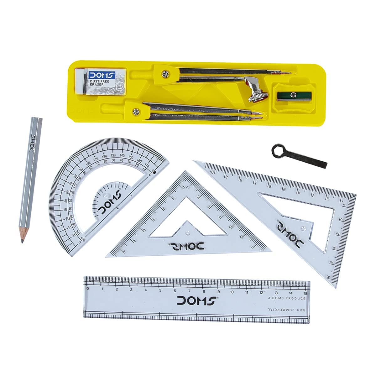 Tools Drawing Instrument Box Doms Mathematical Drawing Instrument Geometry Box Geometry Box (Yellow ...