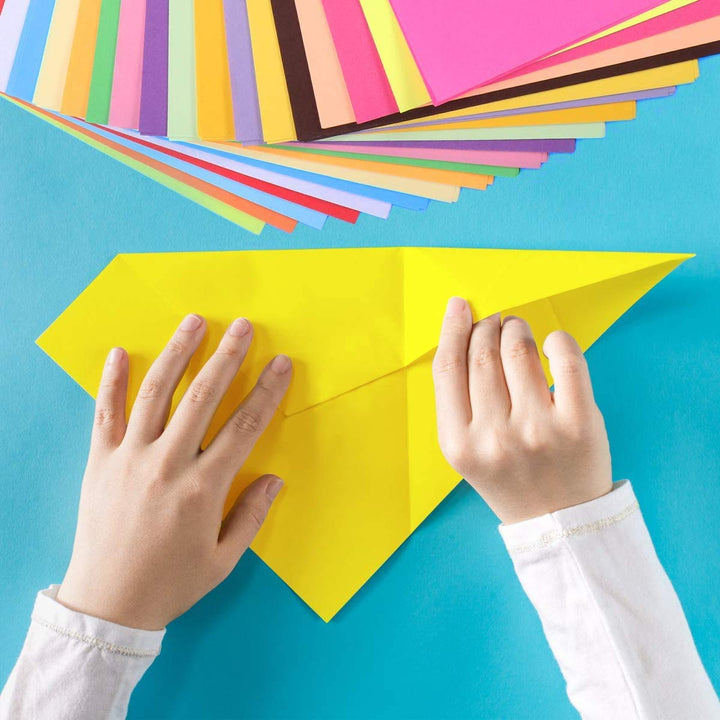 A4 Size Sky Lemon Yellow Color Paper (100 Sheets Each Colour, 75 Gsm) - Pack Of 100 Sheets