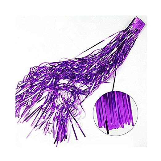 Foil Curtain PURPLE ( 3 Ft By 6 Ft  ) - Pack Of 2