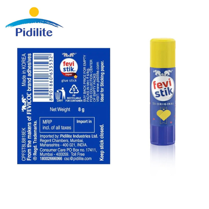Fevistik Pocket Glue Stik, 8 Grams (Pack of 1)