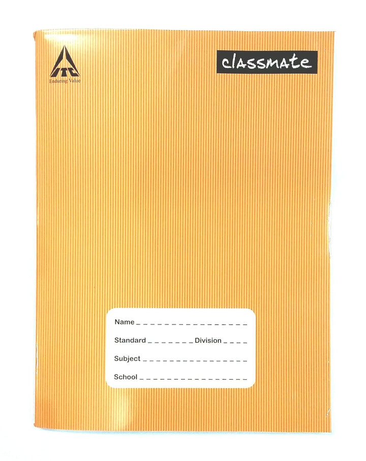 Classmate Note Book Soft Cover Four line- Inter Leaf (Left Page Blank-Right Page Four Lines with Gap) Size 24x18cm 172 Pages