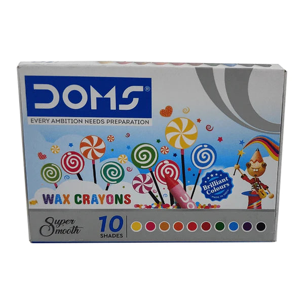 Doms Wax Crayons - 10 Shades