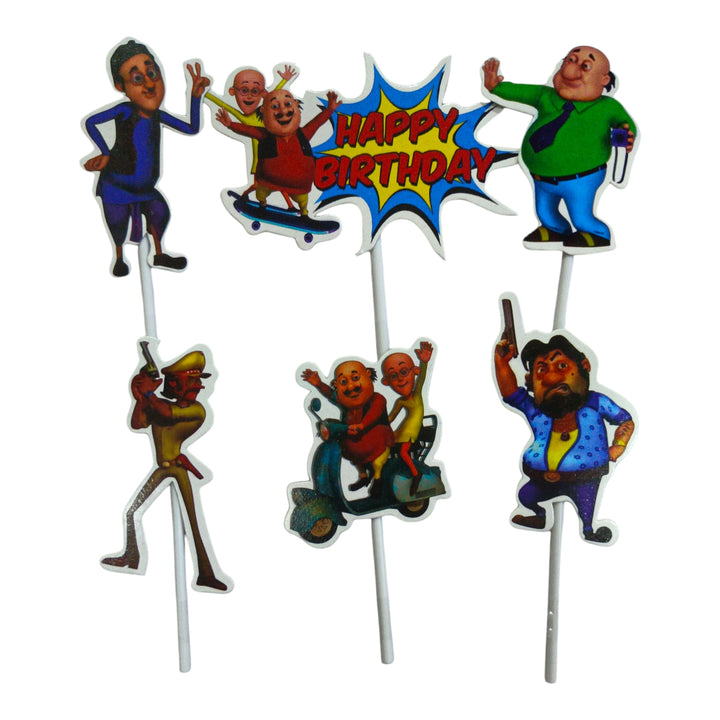 Motu Patlu Theme Topper (Pack of 6)