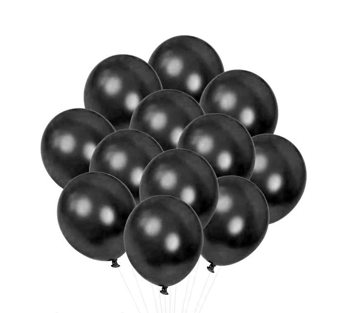 Balck Standard Balloon 30 Pcs